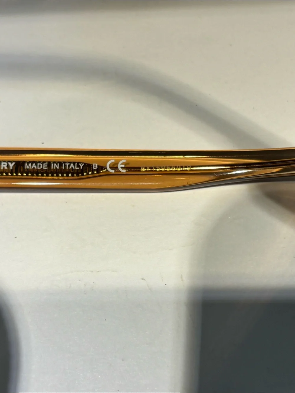 New Burberry B2311 3358 Translucent Peach Cat-Eye Eyeglasses